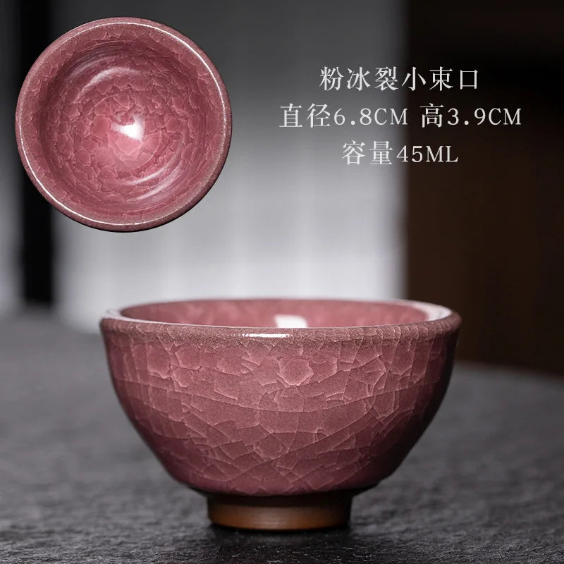 JZ209 Chinese Jian kiln tea bowl with oilspot glaze Small Tenmoku Tea Cup Natural Ceramic High Temporature Fired Eco-friendly