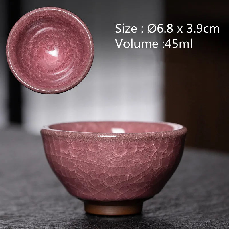 JZ210 Chinese Jian kiln tea bowl with oilspot glaze Small Tenmoku Tea Cup Natural Ceramic High Temporature Fired Eco-friendly