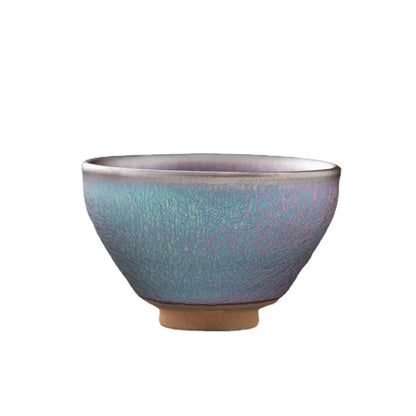 JZ248 110ml Small Cups Color Tenmoku Tea Cup Natural Clay and Ore Chinese Traditional Kungfu Teaware Fired in Kiln /JIANZHAN