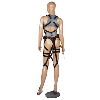 Jacket Pants Shingeki no Kyojin Cosplay Costumes Recon Corps Harness Belt Apron Skirt Scouting Legion Cape Cloak