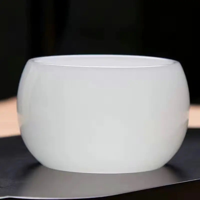 Jade Cup Porcelain Teacup Thickened Tureen Chinese Kung Fu Tea Set High-end Zen Tea Infuser Coffee Mug Tea Maker Tableware