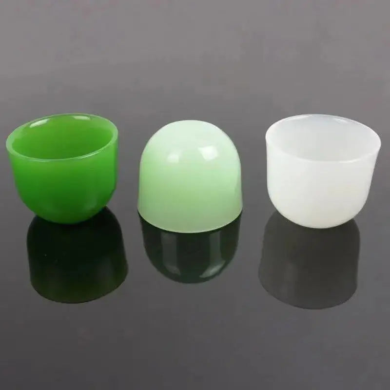 Jade Tea Cup Wine Cup Kung Fu Tea Set Health High-end Jade Single Master Cup Set Water Cup Bowls Kitchen Dining Tea Bowls Tureen