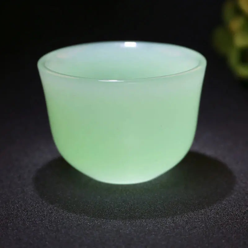 Jade Tea Cup Wine Cup Kung Fu Tea Set Health High-end Jade Single Master Cup Set Water Cup Bowls Kitchen Dining Tea Bowls Tureen