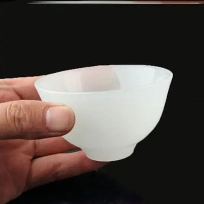 Jade Tea Cup Wine Cup Kung Fu Tea Set Health High-end Jade Single Master Cup Set Water Cup Bowls Kitchen Dining Tea Bowls Tureen