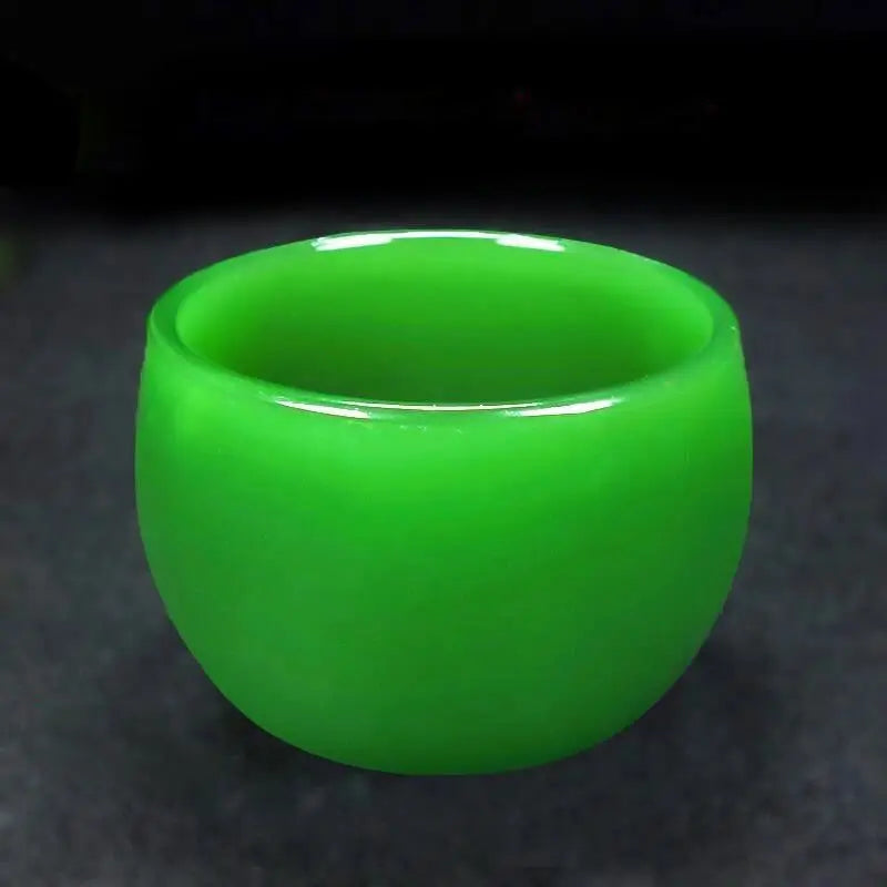 Jade Tea Cup Wine Cup Kung Fu Tea Set Health High-end Jade Single Master Cup Set Water Cup Bowls Kitchen Dining Tea Bowls Tureen
