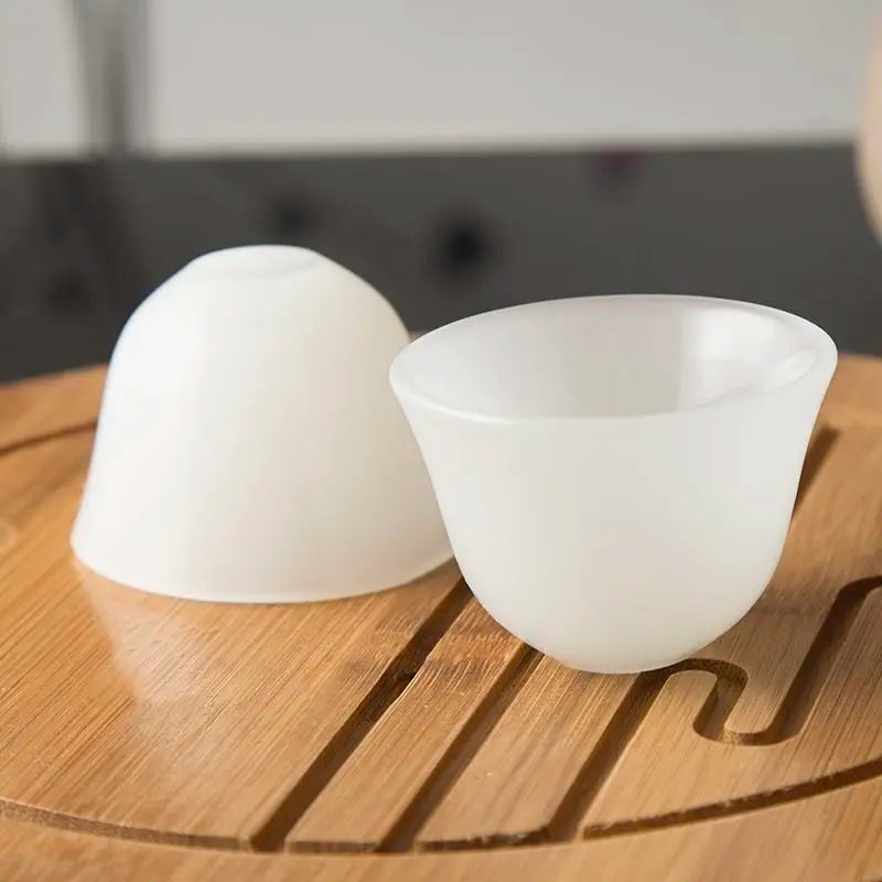 Jade Teacup Wine Glass Chinese Kung Fu Tea Set Health High-end Jade Tureen Master Cup Set Jade Bowl Tea Cup Water Cup Tea Maker