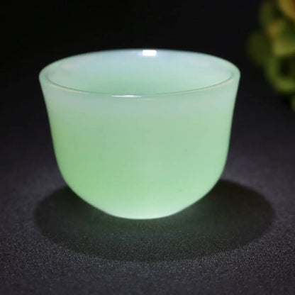 Jade Teacup Wine Glass Kung Fu Teacup Health Cup Water Cup Gift Cup Tea Set Tea Bowls  Chinese Style Porcelain