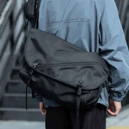 Japan Korean Style Men's Shoulder Crossbody Bag Waterproof Large Capacity Light weight Sport Casual Travel Messenger Sling Bag