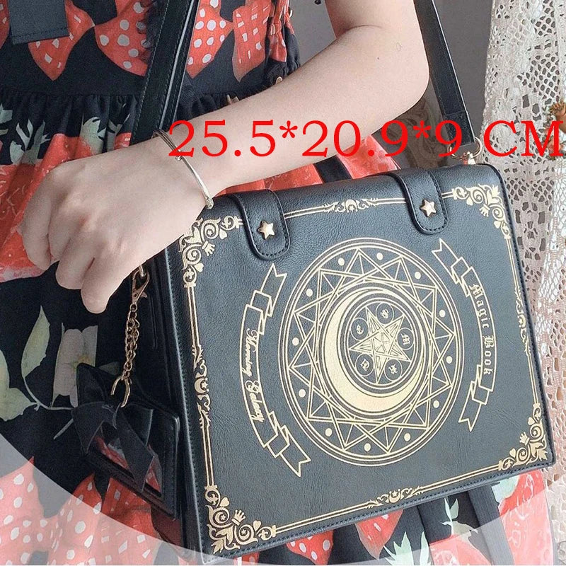 Japan Style High Quality Lolita Gothic Backpacks Girl Students School Magic Shoulder Bags Briefcase Bookbags