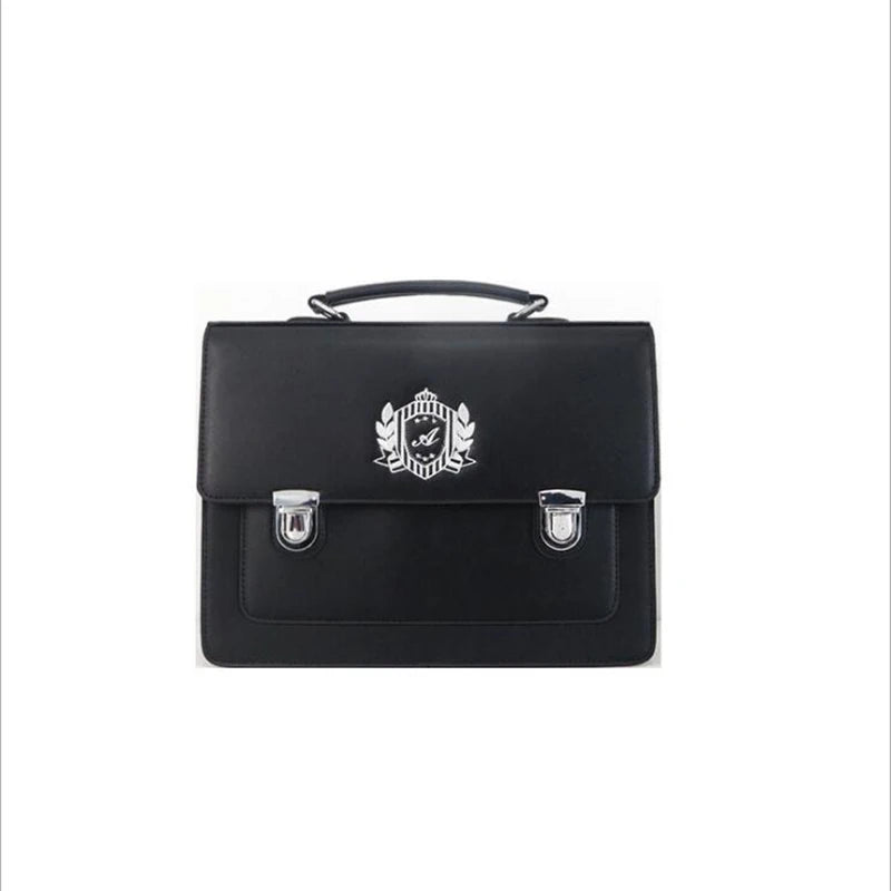 Japan Style Lolita JK Backpacks Women Girl Schoolbags Artificial Leather Messenger Bags Flap Pocket Briefcase Bookbags