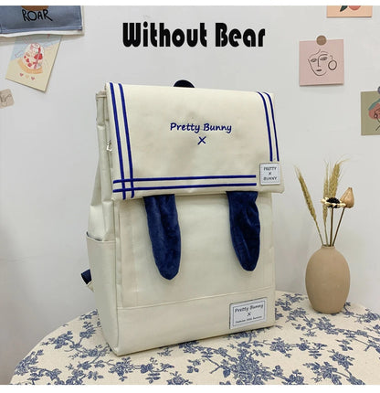 Japan Style Lovely Girl Lolita Backpacks Female Rabbit Ears Bags Preppy School JK HandBags Korean Bag For Women