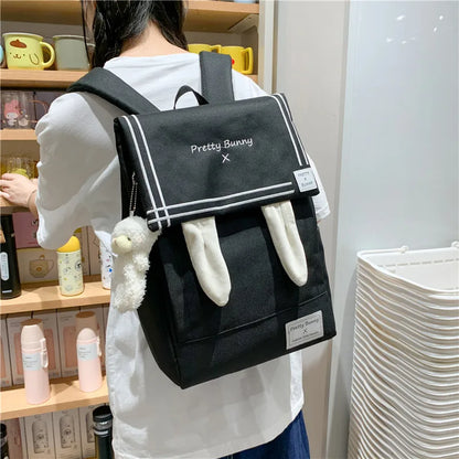 Japan Style Lovely Girl Lolita Backpacks Female Rabbit Ears Bags Preppy School JK HandBags Korean Bag For Women