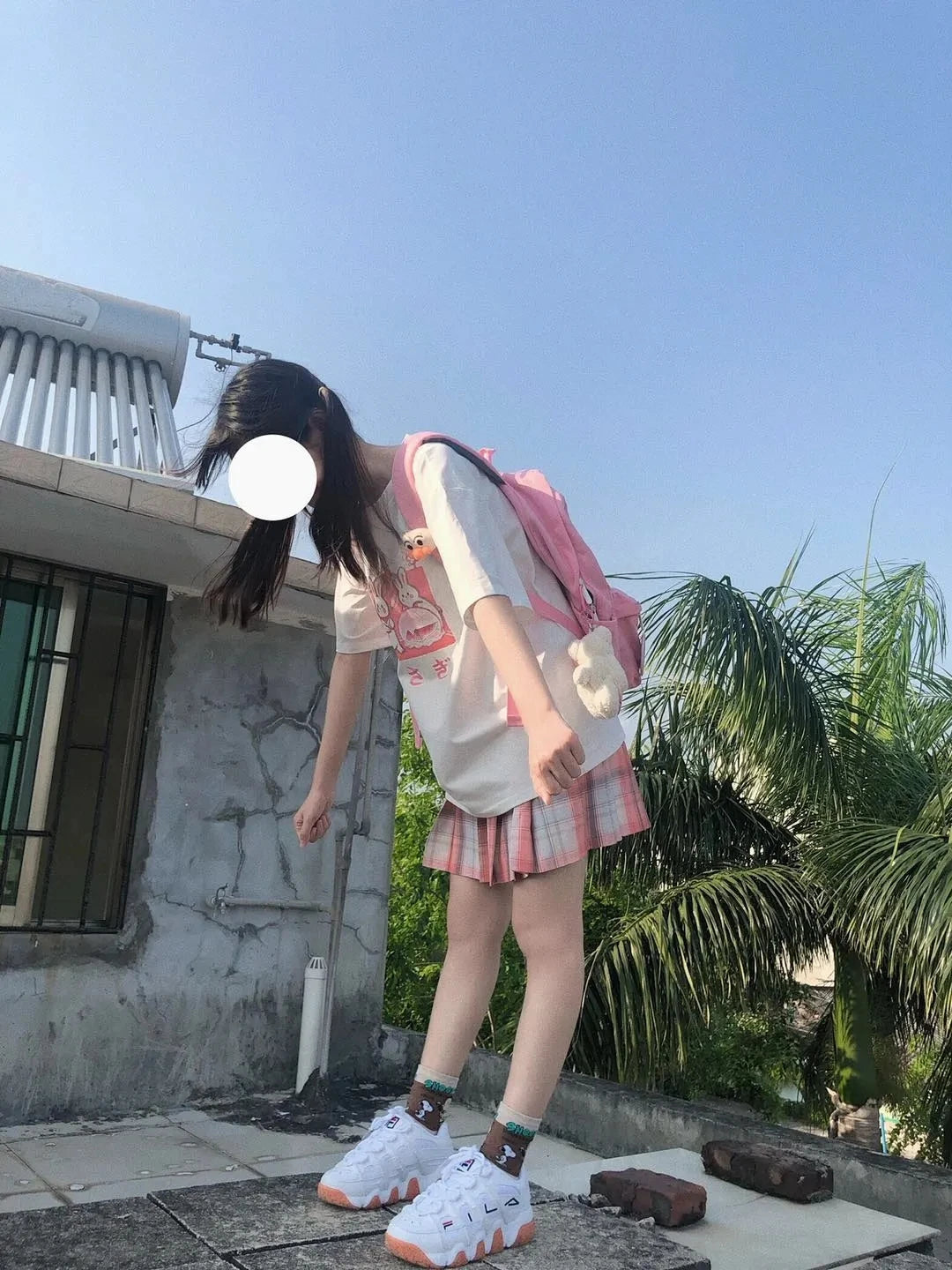 Japan Style Lovely Girly Girl T-shirt Tops Summer Women Lolita Rabbit Printed Tops Kawaii Students T-shirt