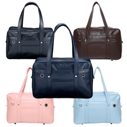 Japan Style School Student Bags Japanese Girl Lolita MessengerBags Strap Handbags JK Commuter PU Leather Bookbag Anime