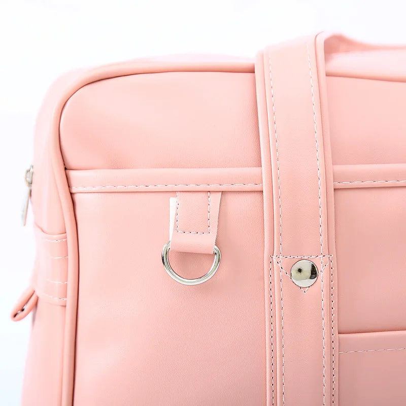 Japan Style School Student Bags Japanese Girl Lolita MessengerBags Strap Handbags JK Commuter PU Leather Bookbag Anime