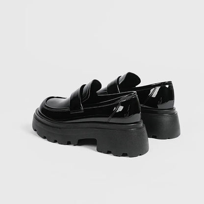 Japan Style Students Girl JK Shoes Female PU Leather Loafers Platform Elevator Shoes