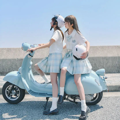 Japan Style Women Retro Shoes Girl Lolita JK Shoes Mid heels Female Sewing Loafers Shallow Shoes