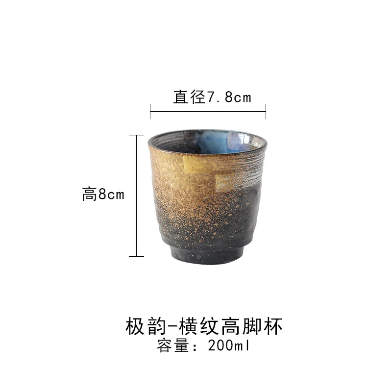 Japan and South Korea ceramic tea cup stoneware hand-painted cup Japanese Kung Fu tea cup coffee milk cup