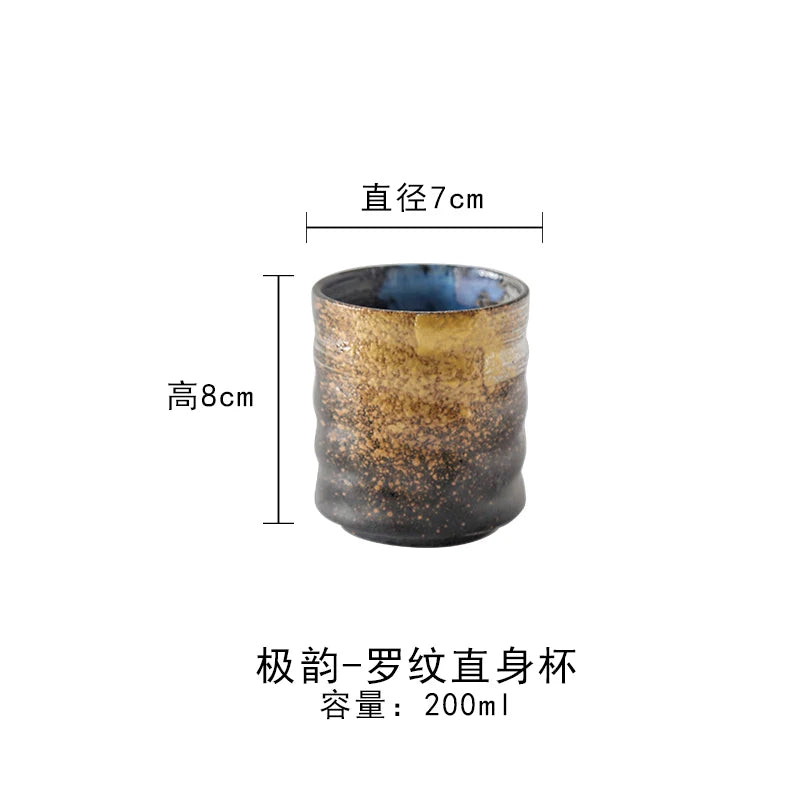 Japan and South Korea ceramic tea cup stoneware hand-painted cup Japanese Kung Fu tea cup coffee milk cup