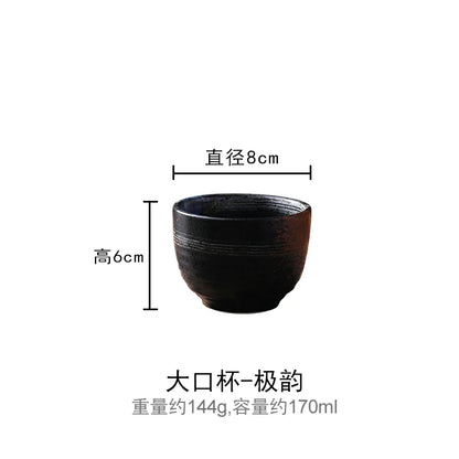 Japan and South Korea ceramic tea cup stoneware hand-painted cup Japanese Kung Fu tea cup coffee milk cup