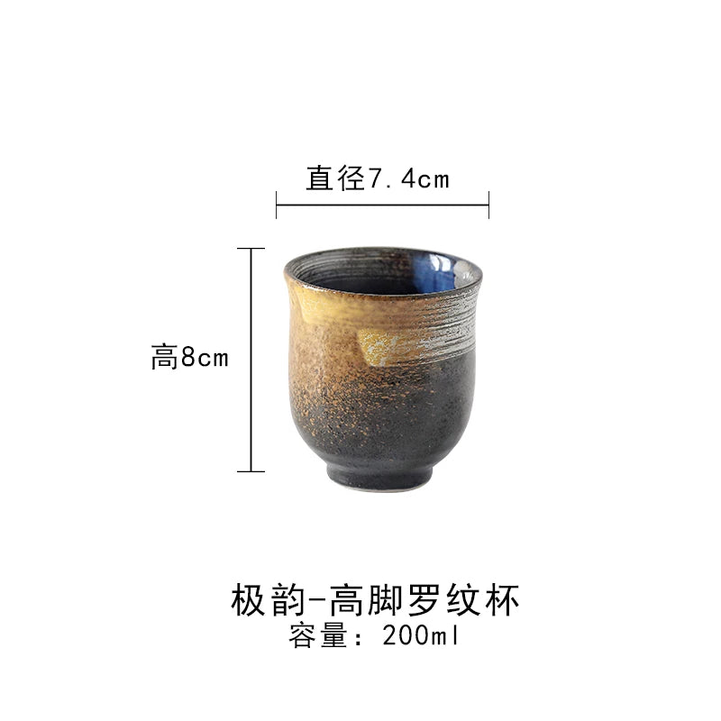 Japan and South Korea ceramic tea cup stoneware hand-painted cup Japanese Kung Fu tea cup coffee milk cup