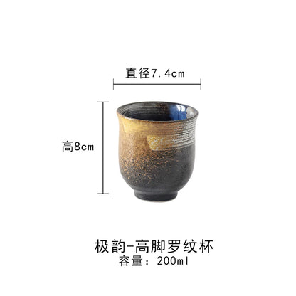 Japan and South Korea ceramic tea cup stoneware hand-painted cup Japanese Kung Fu tea cup coffee milk cup