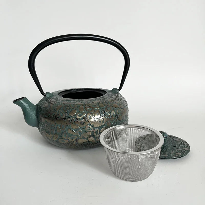Japanese 800ml Unique Cast Iron Teapot With Strainer Tetera Tetsubin Tea Kettle Tea Maker For Boiling Water Decoration Ornament