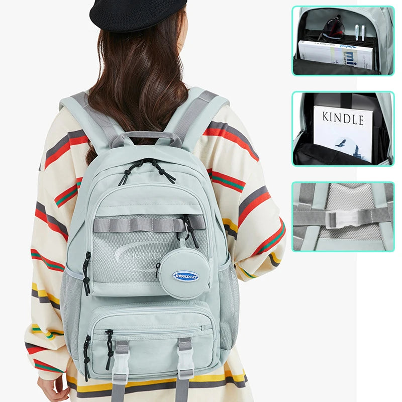 Japanese Backpack for Women College Student Fashion Travel Casual Laptop Schoolbag Kawaii Little Fresh Girl Children's Backpacks