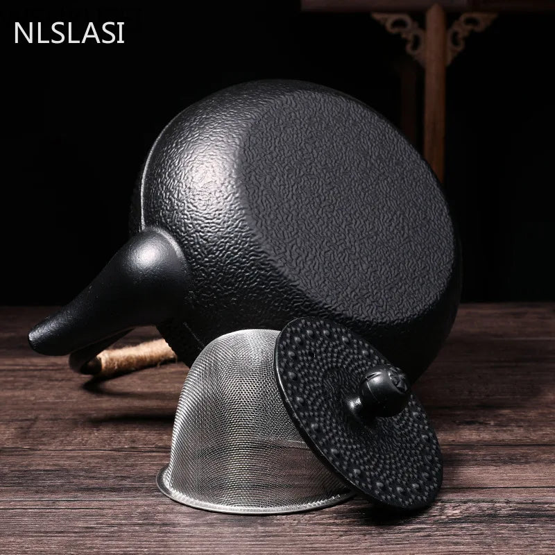 Japanese Cast Iron Tea Pot Induction Cooker Teapot with Stainless Steel Infuser tea Kettle Oolong tea Coffee Maker Pot