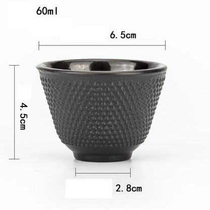 Japanese Cast Iron Teapot Kettle With Tea Infuser Shells Tea Pots Tetsubin Health Boiler Scale Iron Pot Cast Iron Trivets Cup