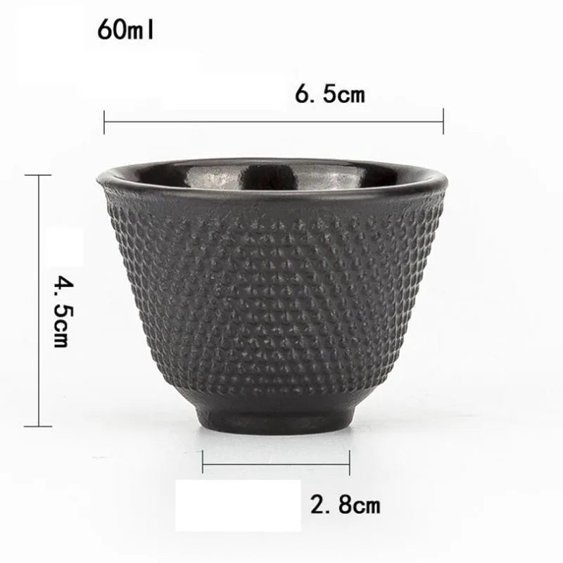 Japanese Cast Iron Teapot Kettle With Tea Infuser Shells Tea Pots Tetsubin Health Boiler Scale Iron Pot Cast Iron Trivets Cup
