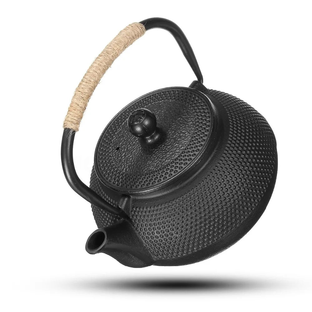 Japanese Cast Iron Teapot Kettle With Tea Infuser Shells Tea Pots Tetsubin Health Boiler Scale Iron Pot Cast Iron Trivets Cup