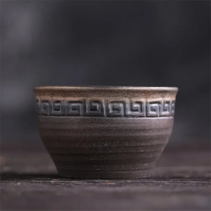 Japanese Ceramic Antique Dead Wood Side Handle Teapot Portable Kettle Handmade Tea Pot Retro Tea Cup Drinkware Kung Fu Tea Set