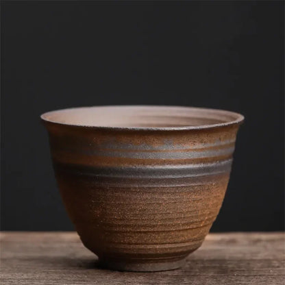 Japanese Ceramic Antique Dead Wood Side Handle Teapot Portable Kettle Handmade Tea Pot Retro Tea Cup Drinkware Kung Fu Tea Set