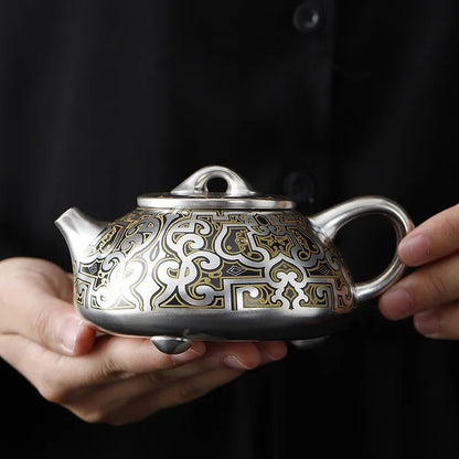 Japanese Ceramic Tea Pot, Luxury Tea Warmer, Vintage Yixing Teapot, Handmade Tea Infuser, Kung Fu Tea Table, 200ml