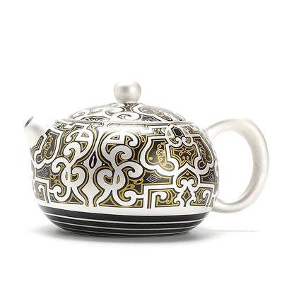 Japanese Ceramic Tea Pot, Luxury Tea Warmer, Vintage Yixing Teapot, Handmade Tea Infuser, Kung Fu Tea Table, 200ml
