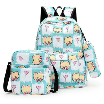 Japanese College Women Backpack Laptop Backpack Kawaii school bags set Student School Backpacks for teens Girls Bookbags Female