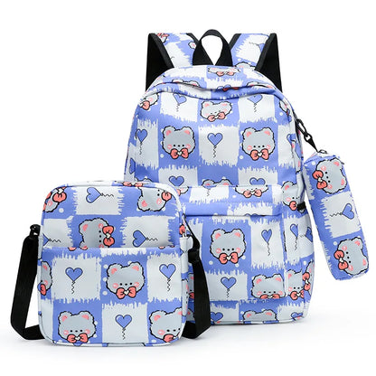 Japanese College Women Backpack Laptop Backpack Kawaii school bags set Student School Backpacks for teens Girls Bookbags Female