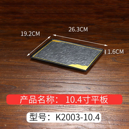 Japanese Dinner Plates Melamine Barbecue Plate Korean Tableware Commercial Hot Pot Restaurant Plastic Plate Kitchen Accessories