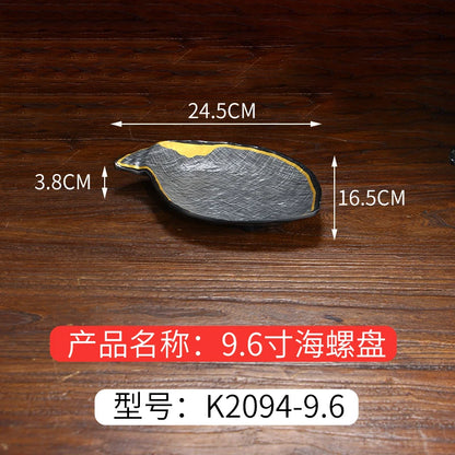 Japanese Dinner Plates Melamine Barbecue Plate Korean Tableware Commercial Hot Pot Restaurant Plastic Plate Kitchen Accessories