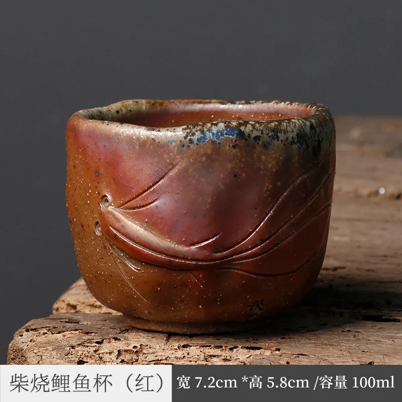 Japanese Firewood Burning Aquarius Pot before Preparation Burning Stoneware Kiln Baked Pot Tureen Kung Fu Tea Set Tea Making D