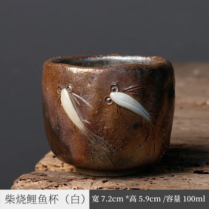 Japanese Firewood Burning Aquarius Pot before Preparation Burning Stoneware Kiln Baked Pot Tureen Kung Fu Tea Set Tea Making D