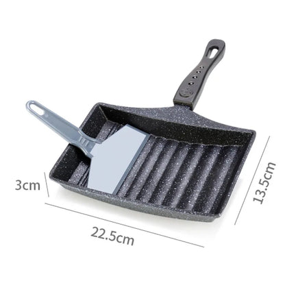 Japanese Flat-Bottomed Non-Stick Pot Roast Thick Egg Omelet Pan Frying Pan Omelette Device