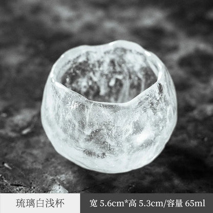 Japanese Frozen Boiled Glaze Master Cup Single Cup Handmade Single Kung Fu Tea Set Ancient Japanese Glass Tea Cup