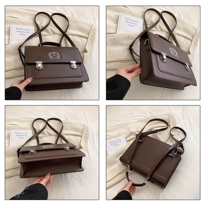 Japanese Girls Lolita JK Backpacks Satchel HandBags Students Basic Press Locks Embroidery Briefcases Shoulder Bags Bookbags