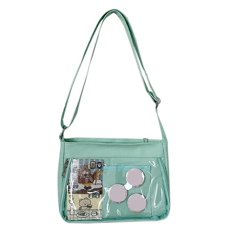 Japanese Harajuku Ita Bag for Women Transparent Pocket Itabag High School Girls