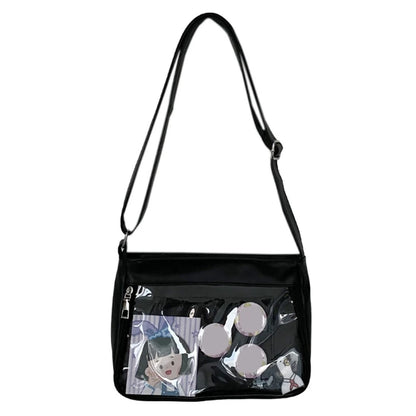 Japanese Harajuku Ita Bag for Women Transparent Pocket Itabag High School Girls