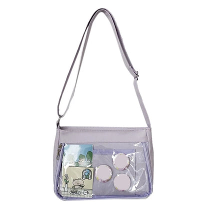 Japanese Harajuku Ita Bag for Women Transparent Pocket Itabag High School Girls