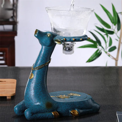 Japanese High Borosilicate Glass Teapot Creative Semi-Automatic Infuser Tea Coffee Pot Heat-Resistant Kettle With Base Teaware