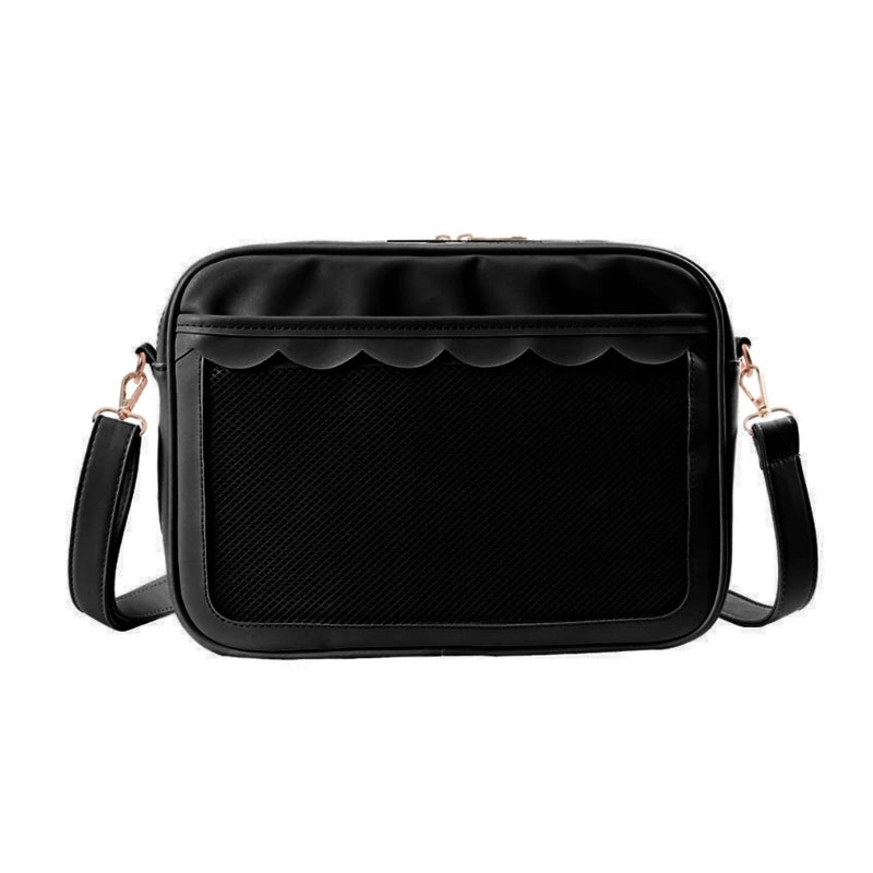 Japanese High School Girls JK Bag Women PU Handbags and Purses Transparent Itabag Women Crosssbody Bags